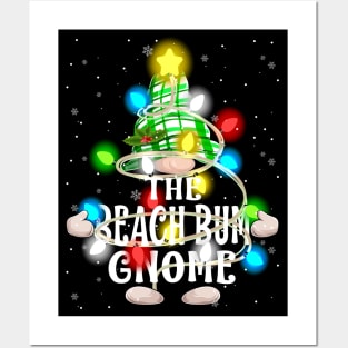 The Beach Bum Gnome Christmas Matching Family Shirt Posters and Art